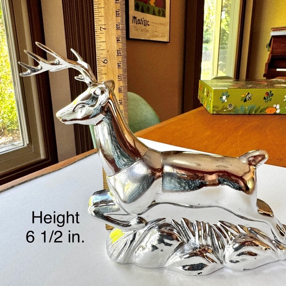 AVON Men's vintage silver bottle, buck stag deer - Picture 9 of 9